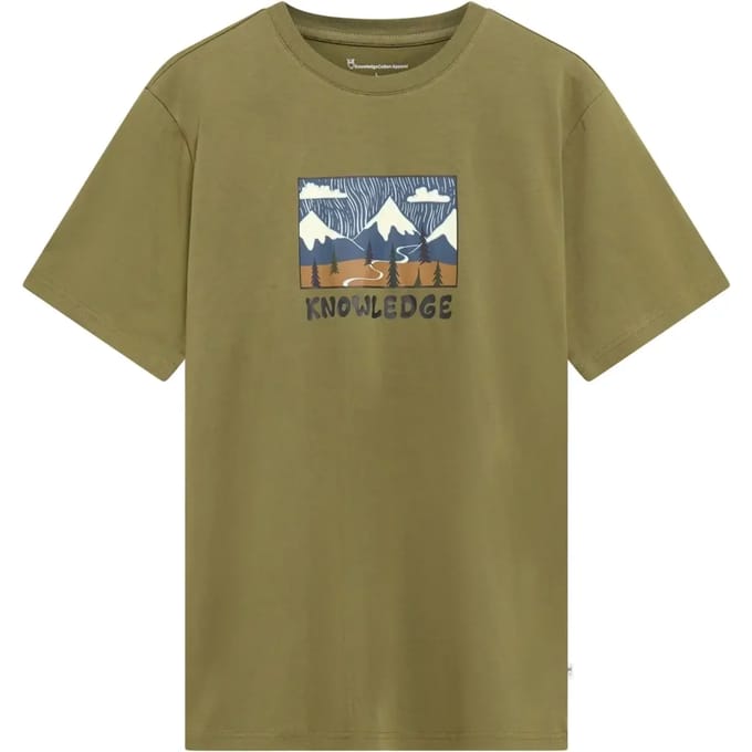 T-shirt met bedrukking voor Organic Cotton KnowledgeCotton Apparel