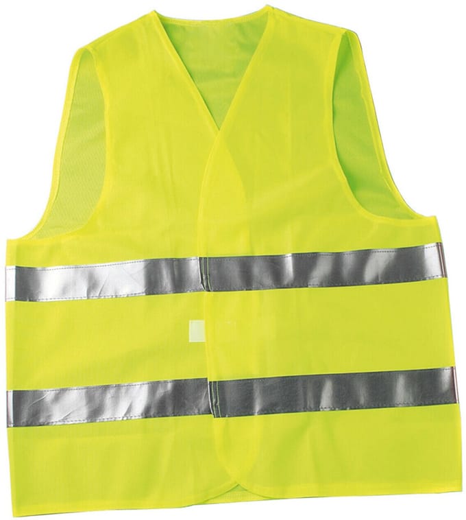 Veiligheidsvest, geel, maat M-XXL