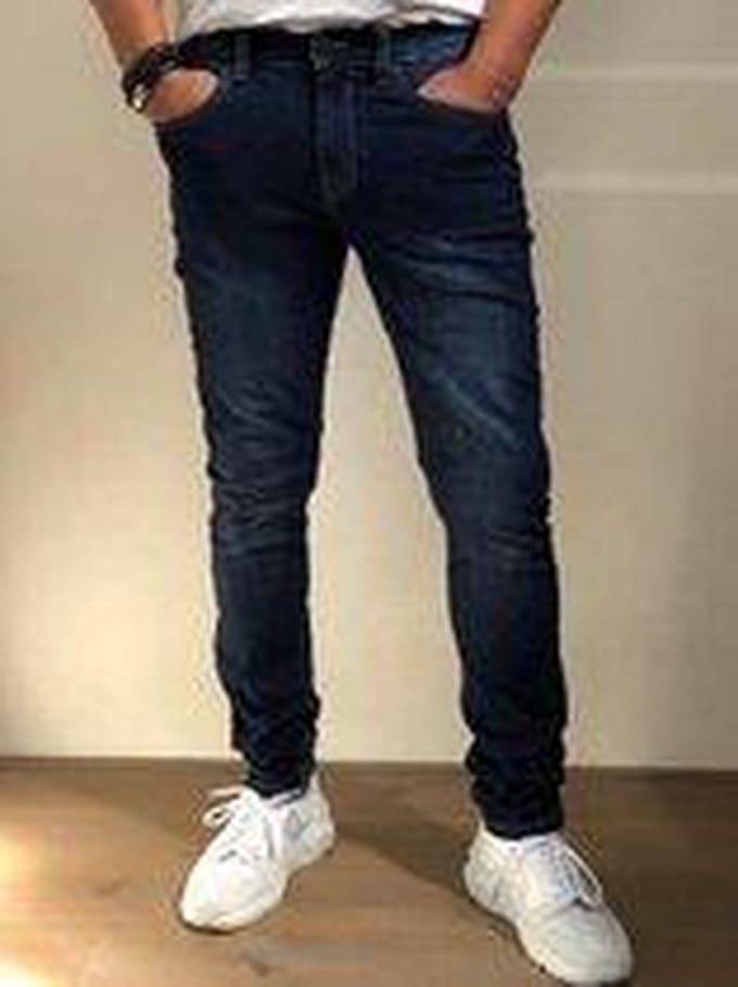 MASKOVICK Heren Jeans Milano stretch SlimFit - Dark Used - W29 X L34