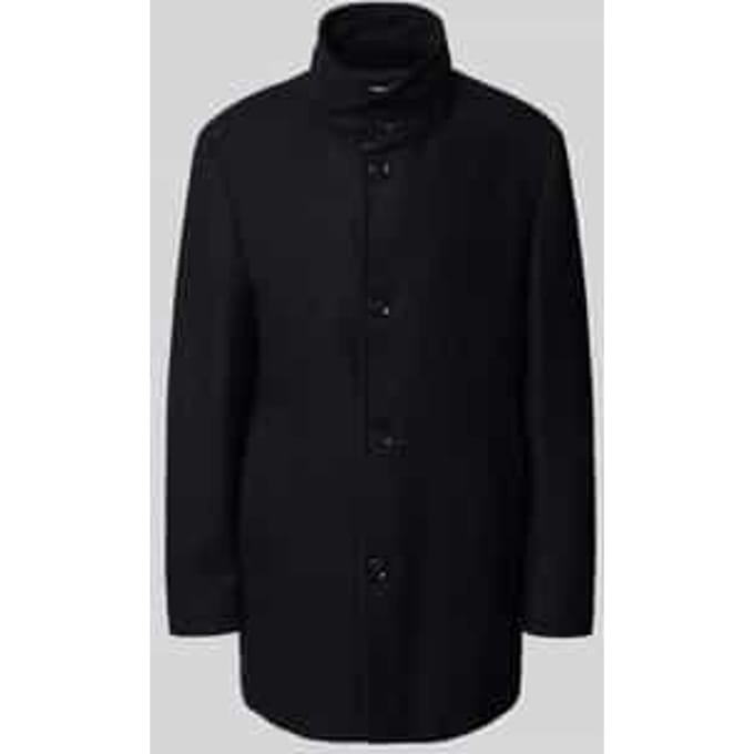 Regular fit lange jas met opstaande kraag, model 'Finchley'