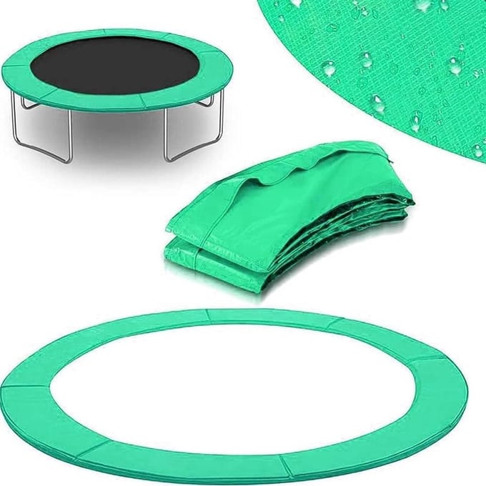 Trampoline Veiligheidsmat - Randkussen - Veilig Springen - Waterdicht Scheurvast - Universeel - Grijs
