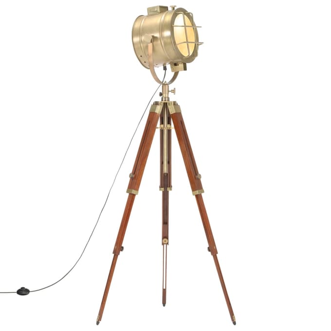 LuxeLivin' - Vloerlamp driepoot 165 cm massief mangohout