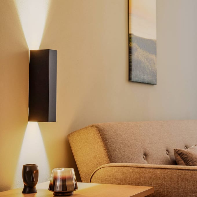 Nowodvorski - Wandlamp Malmo 2 lichts H 30 cm zwart