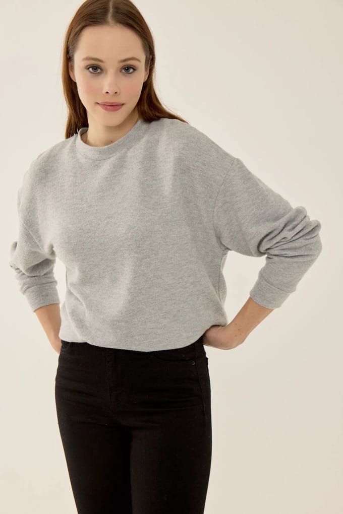 Ontspannen Pasvorm Basis Sweater