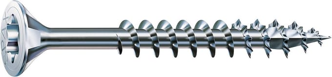 Universele Houtschroeven 4x60mm - 500 Stuks - Deeldraad - Verzonken Kop - Splijtpreventie
