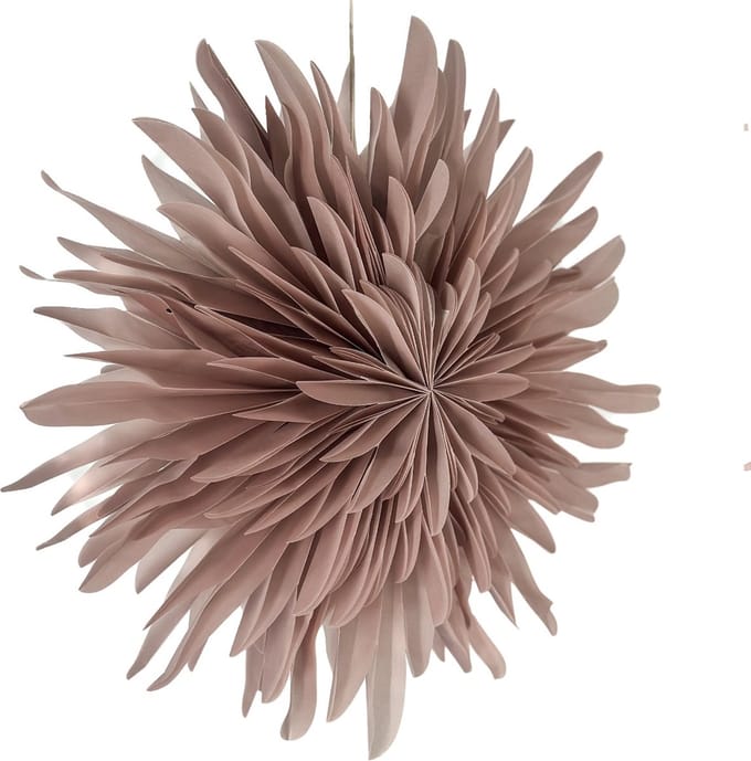 Kerstster Snow Roze met Verlichting – 44 cm – HomeBound