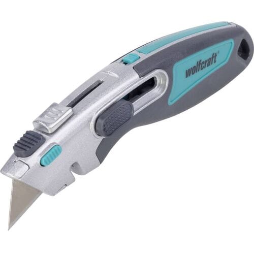 wolfcraft - 2 in 1 Veiligheidsmes met trapeziummes / Koordmes - 4106000