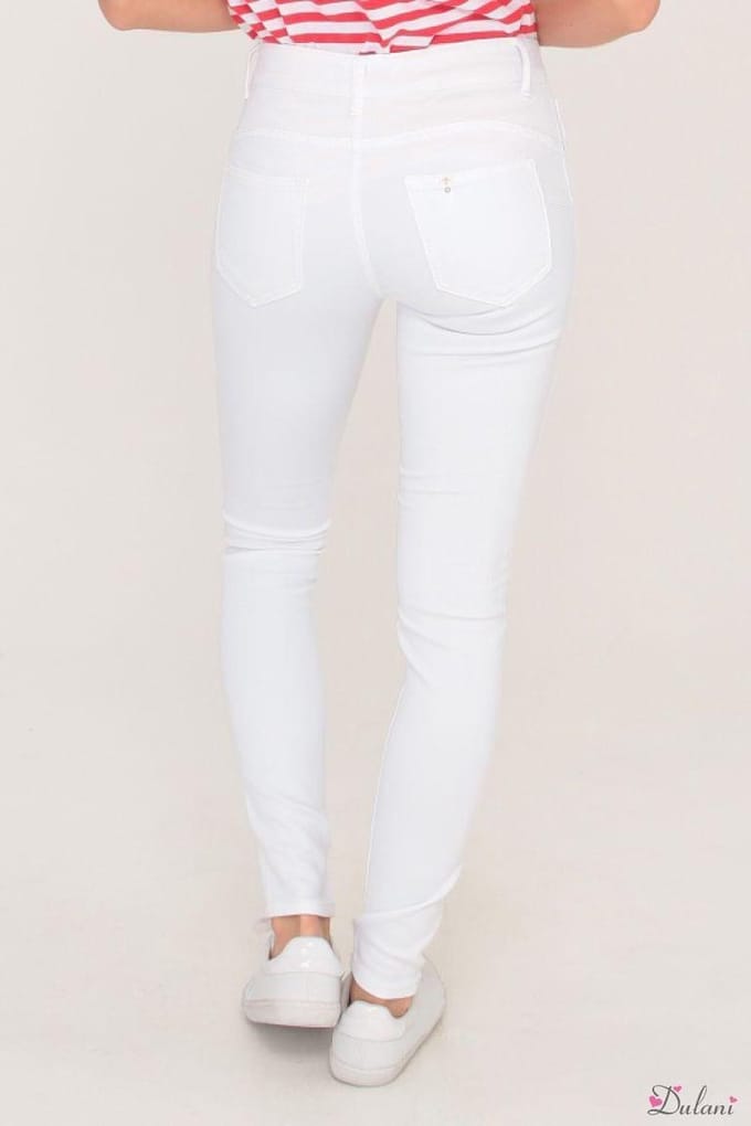 Broek Toxik3 met normale taille wit 36