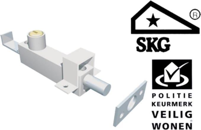 SecuMax Universeel Oplegslot 806 - Zilver