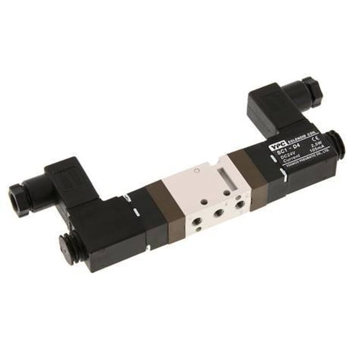 5/2 M5 Bi-Stabiel Magneetventiel 24V AC 1.5-10bar/21.0-140psi YPC