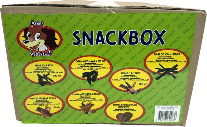 Petsnack Snackbox - 100% Natuurlijke Kauwsnacks