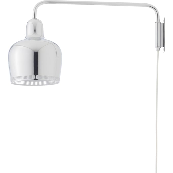 Artek Wandlamp A330S Golden Bell - wit/chroom