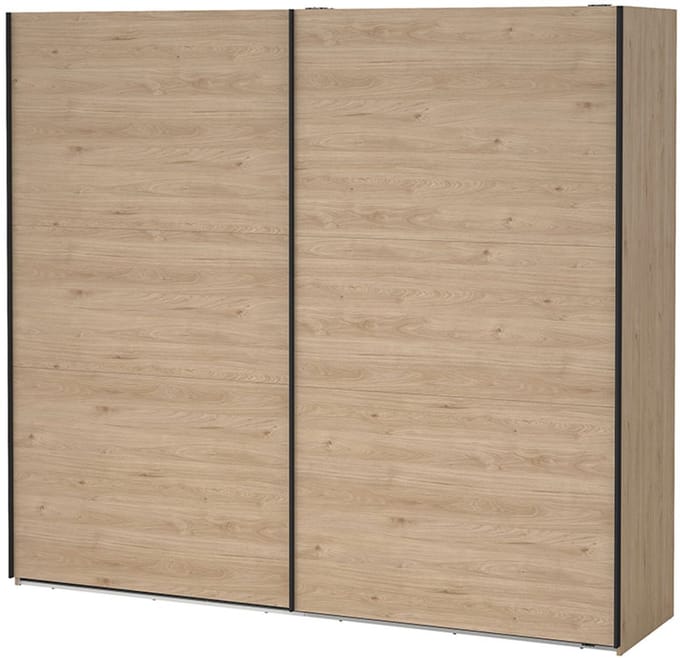 Como schuifdeurkast 2 deuren 245x220cm eikdecor.