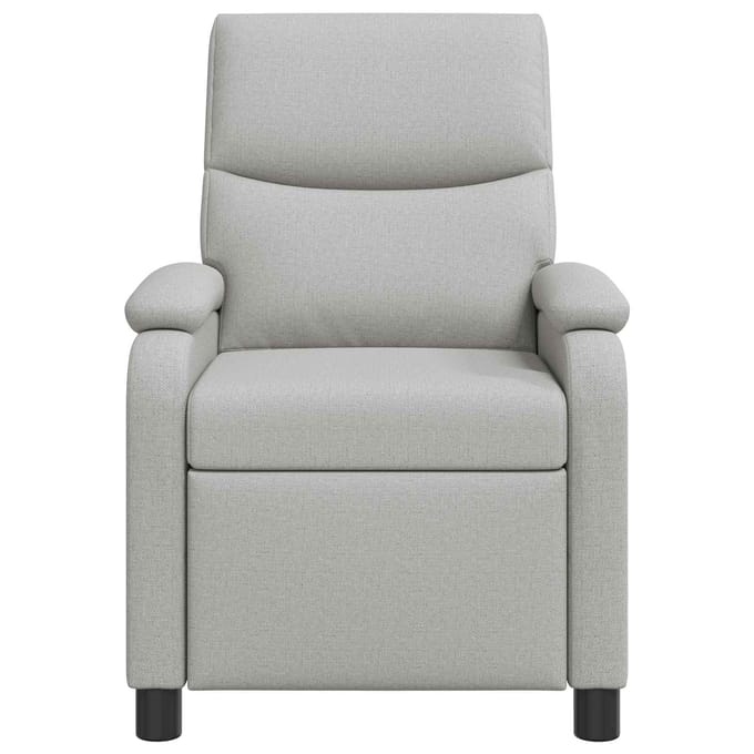 vidaXL Relaxfauteuil Wolkengrijs Stof
