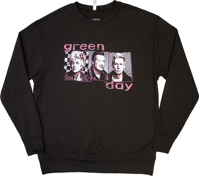 Green Day - 80's Summer Photo Sweater/trui - S - Zwart