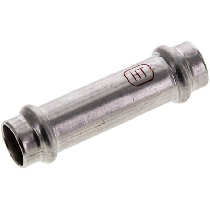 Perskoppeling - 15mm Persmof - RVS Lang