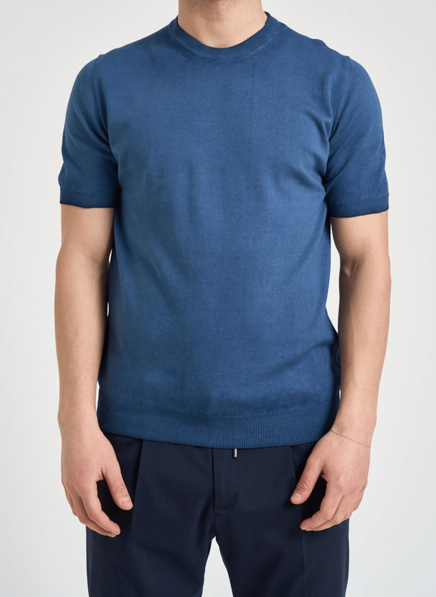 overhemd man blauw