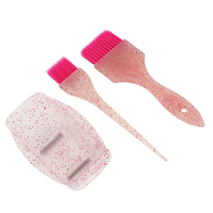 Haarkleuringskit Professionele Thuis Salon DIY Haarkleuring Kom Verfkwast Set Styling Tool Roze white