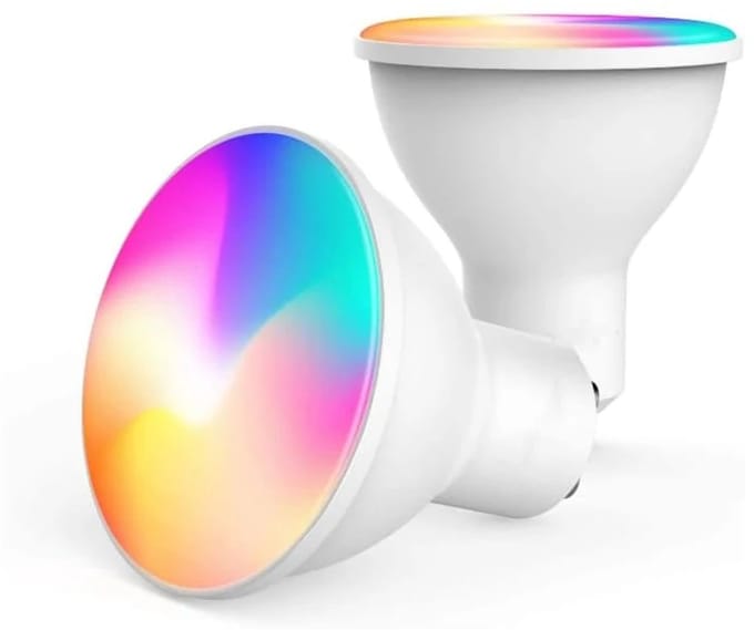 DrPhone SmartLED6 GU10 Smart Lamp – RGB + Wit Licht – Dimbaar – WiFi 2.4GHz – App & Spraakbediening – Timer & Scenes