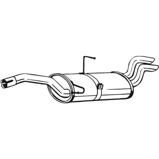 Geluiddemper achter BOSAL 135-571