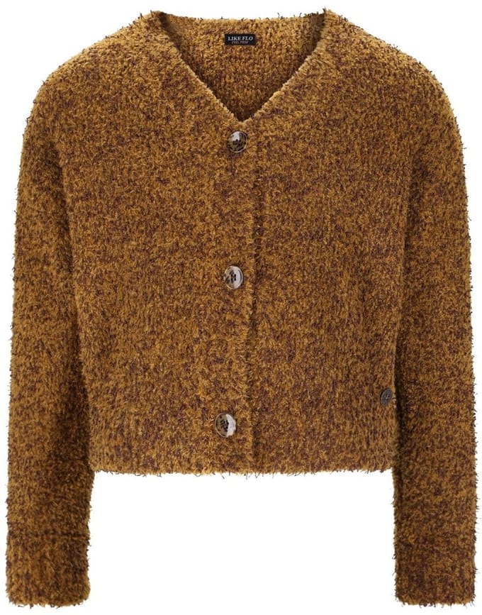 Like Flo winter vest meisjes - geel - Deau - furry