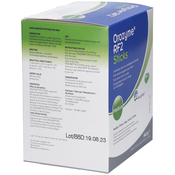 Orozyme Rf2 Sticks Medium 10-30 Kg 28 Stroken