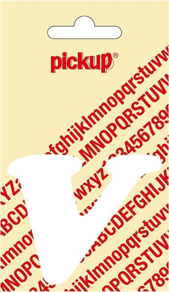 Pickup plakletter CooperBlack 60 mm - wit V