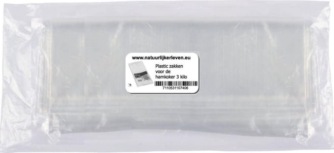 Plastic zakken voor de hamkoker 3 kilo