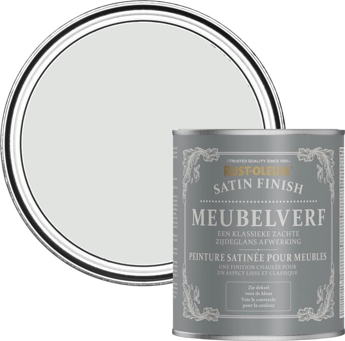 Rust-Oleum Grijs Meubelverf Zijdeglans - Bibliotheek Grijs 750ml