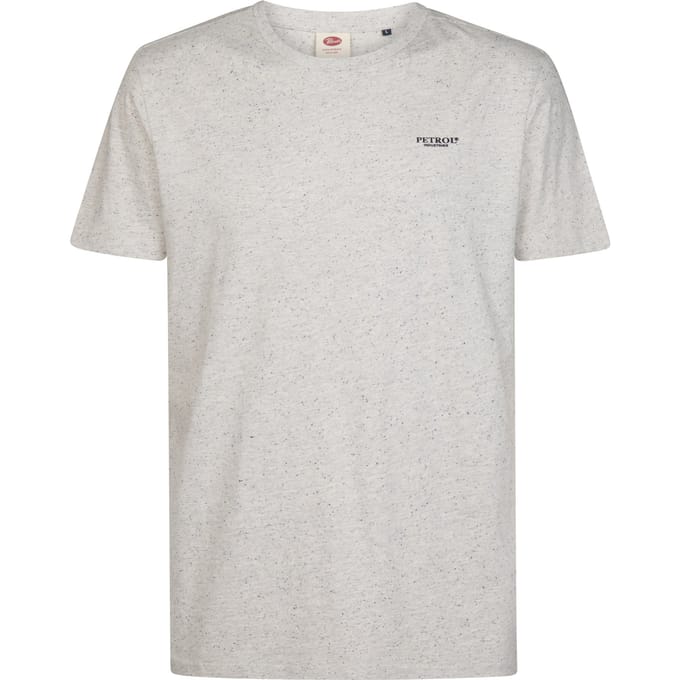 Petrol Industries - Heren Gemêleerd jersey T-shirt irving - Wit - Maat M