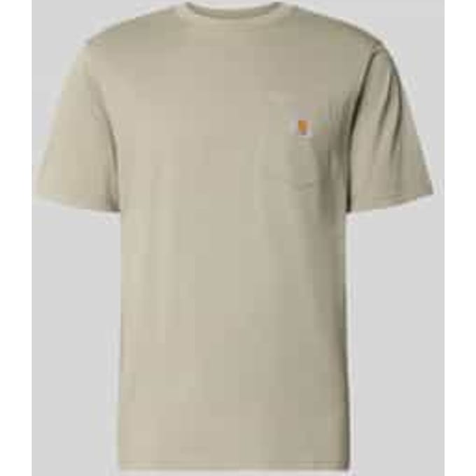 regular fit T-shirt met borstzak