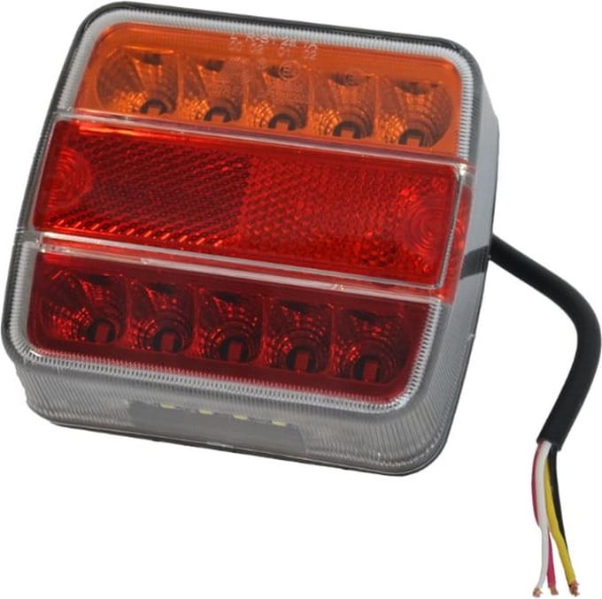Universeel LED achterlicht vierkant