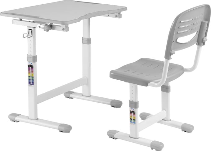 Bureau met bureaustoel kinderen - tekentafel - ergonomisch in hoogte verstelbaar
