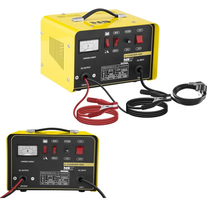 Autobatterij-lader - Starthulp - 12/24 V - 20/30 A - MSW