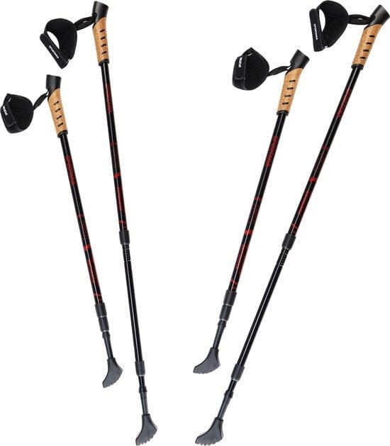 Nordic Walking Stokken – Telescopisch 2 Paar – Rood