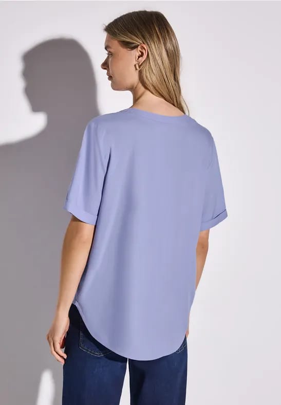Blouse in effen kleur