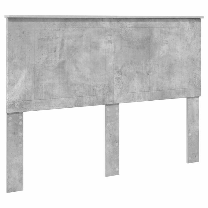 vidaXL Hoofdbord Beton Grijs Bewerkt hout
