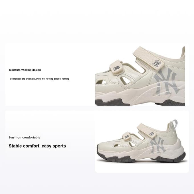 MLB Chunky Mask Comfortabele Ademende Lage Top Hardloopschoenen Unisex sneaker Wit 3ASDBCL43-50WHS 44 white