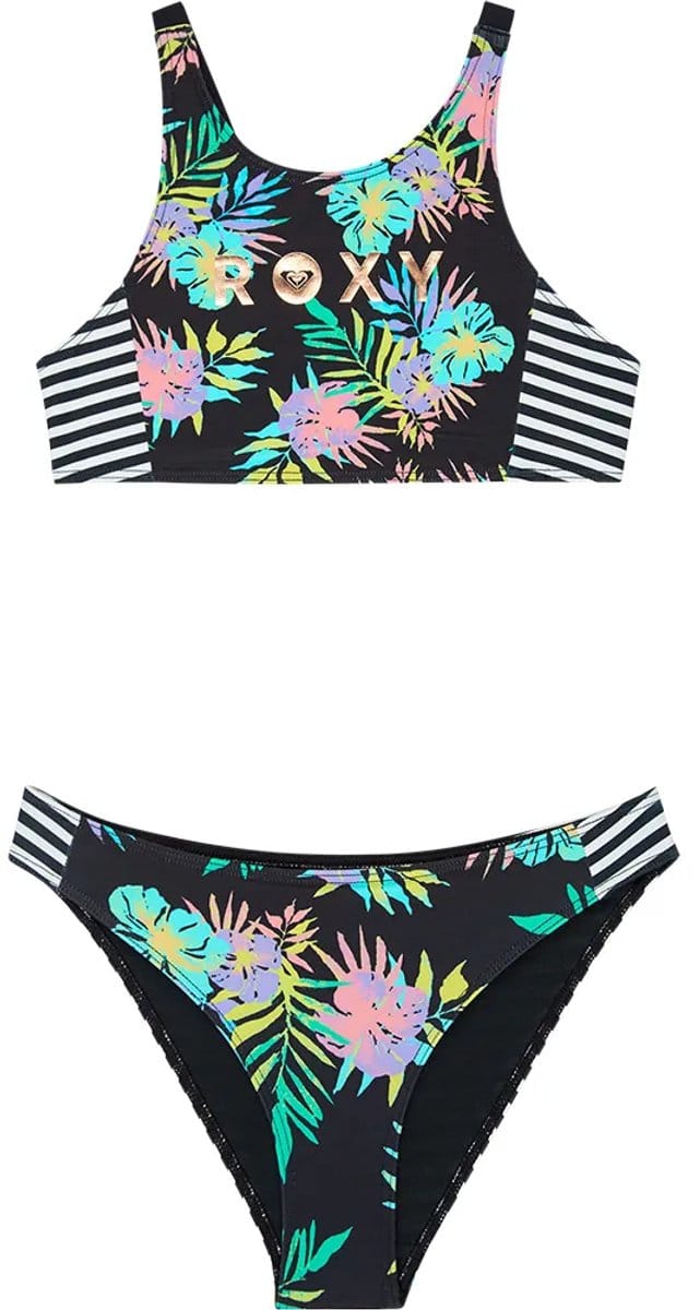 Roxy Active Rg Crop Bikini Zwart 14 Years Meisje