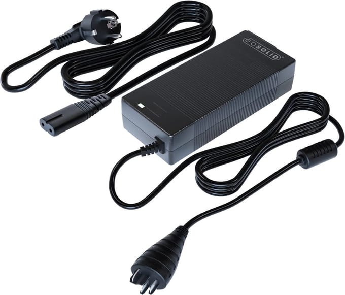 GO SOLID! ® Oplader geschikt voor Bosch PowerPack 300 fietsaccu - Elektrische fiets oplader 2A - 36V
