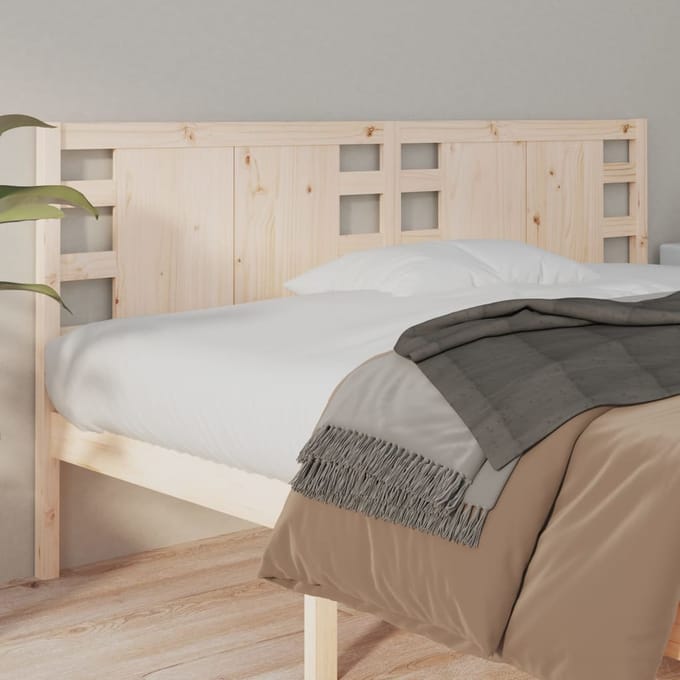 vidaXL Hoofdbord 141x4x100 cm massief grenenhout