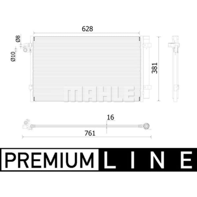Condensator, airconditioner MAHLE AC 99 000P