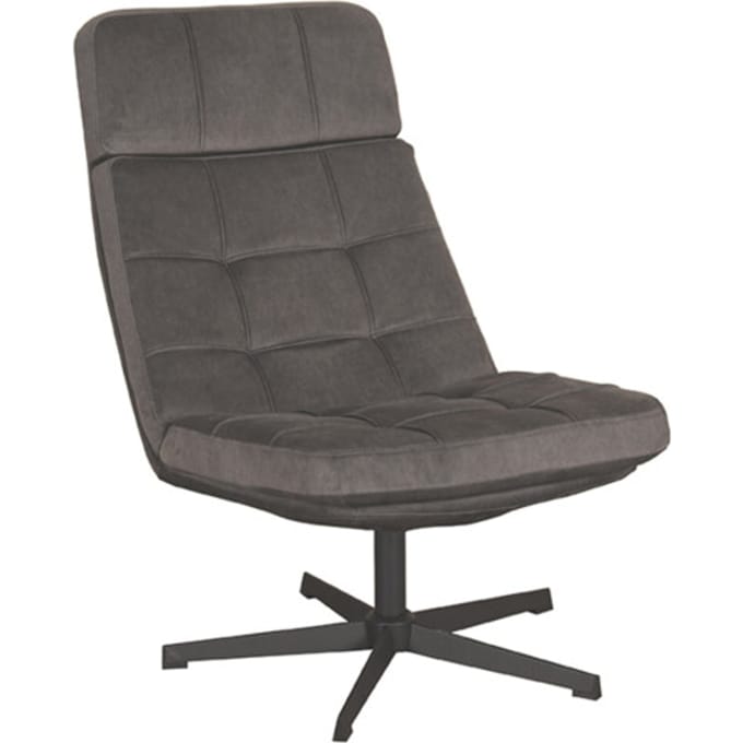 LABEL51 - Fauteuil Alvar - Grijs - 57x53x83cm