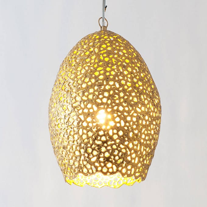 Holländer Hanglamp Cavalliere, goud, Ø 22 cm