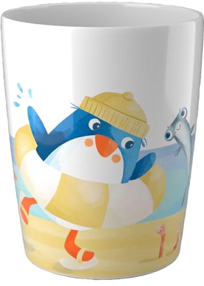 Haba kinderbeker pinguïn melamine - kindvriendelijk en kleurrijk.