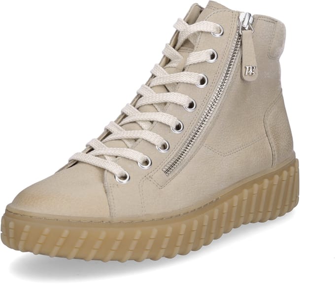 Paul Green dames hoge sneakers beige