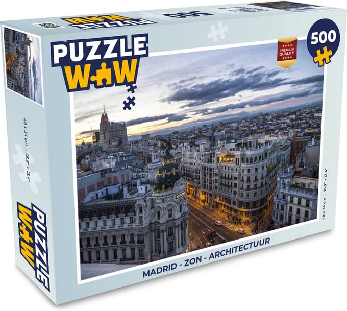 Puzzel Madrid - Zon - Architectuur - Legpuzzel - Puzzel 500 stukjes