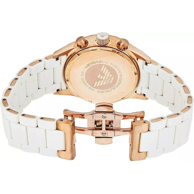Emporio Armani AR5920 Dames Sportivo Horloge Wit