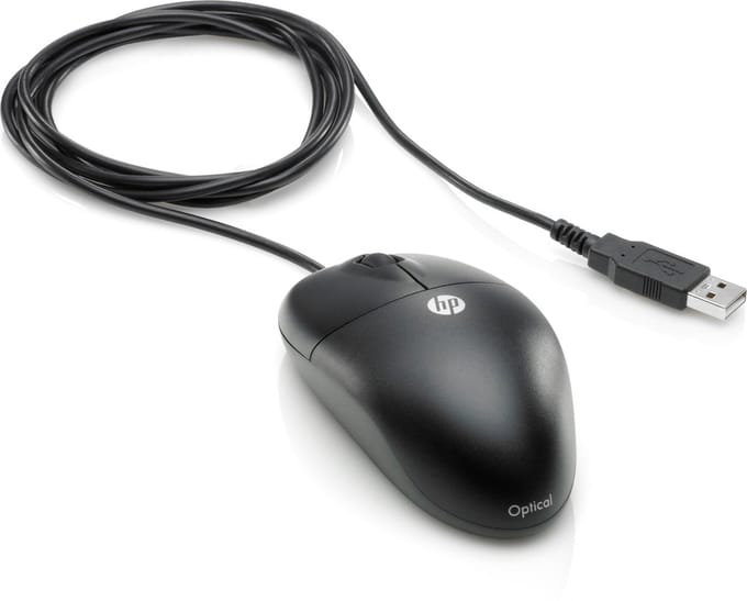 HP DC172B muis Ambidextrous USB Type-A Optisch
