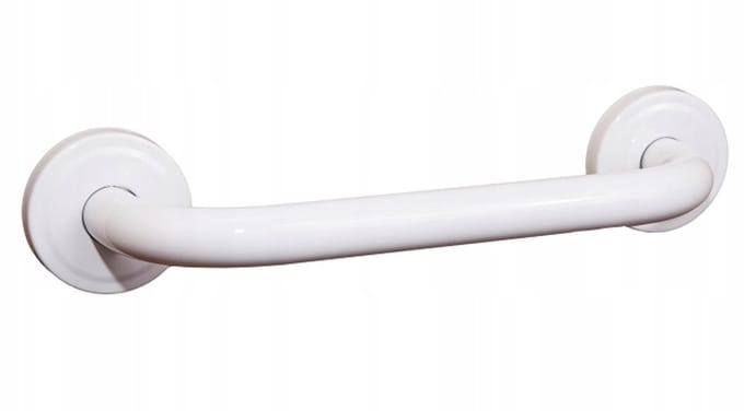 Bisk Wandgreep voor Bad 228 mm Wit 04790 Metaal